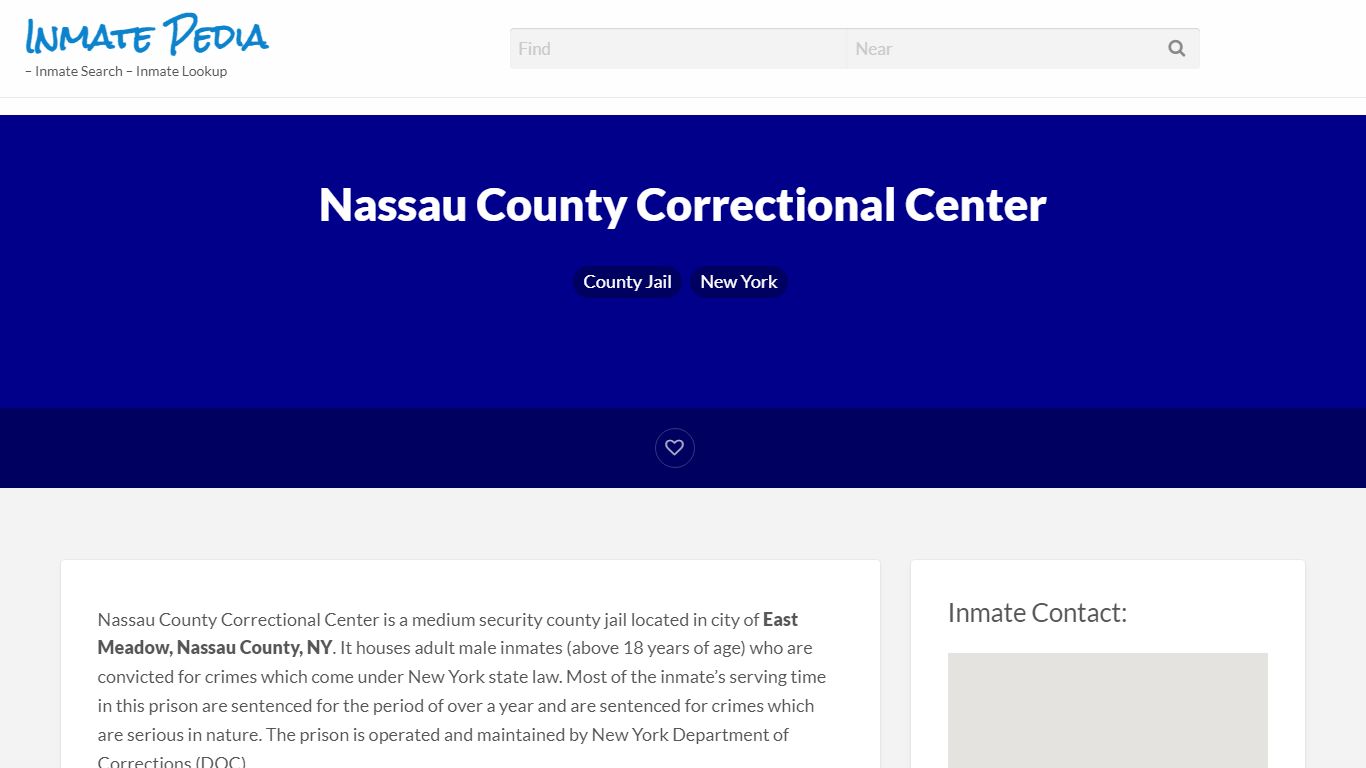 Nassau County Correctional Center - Inmate Search